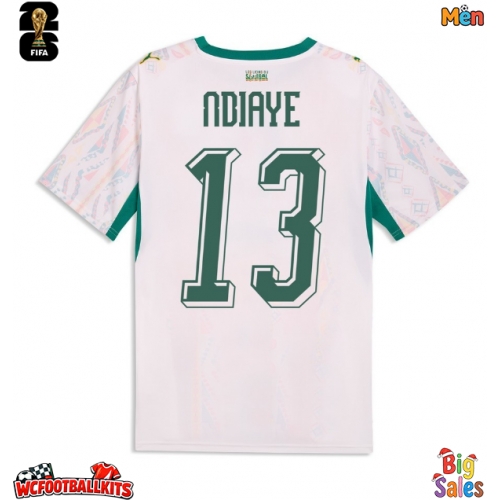 Senegal Iliman Ndiaye #13 Replica Home Stadium Shirt World Cup 2026 Short Sleeve